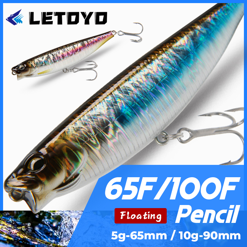 LETOYO 65mm 5g/90mm 10g Surfac - Fishing Lure Swimbait 评论和价格