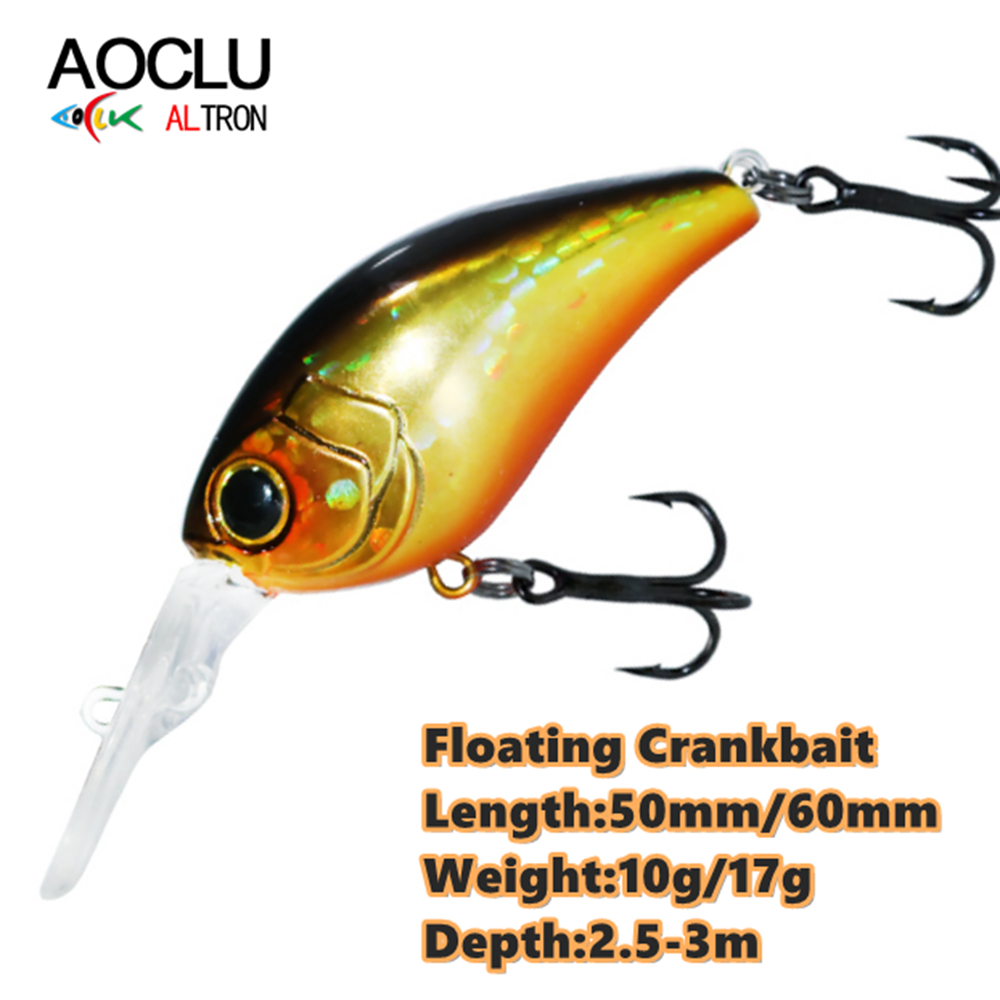 AOCLU Floating Minnow 50mm 10g - Fishing Lure Crankbait 评论和价格