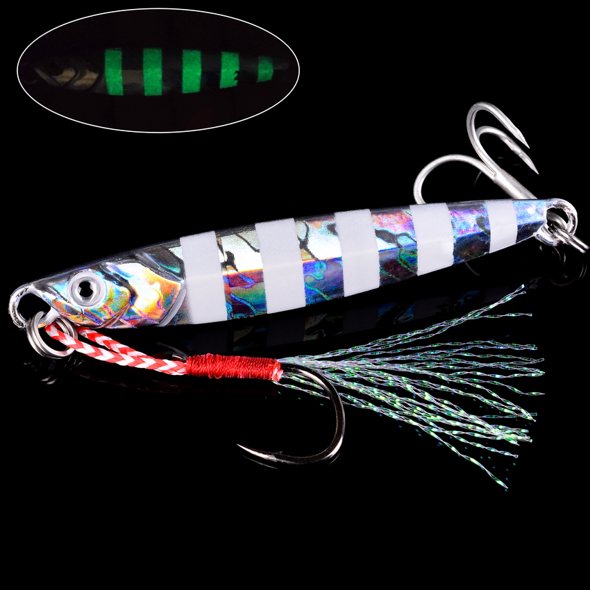 10pcs Metal Jig 7g 10g 14g 17g - Fishing Lure Spoon 评论和价格