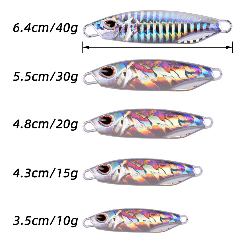 10Pcs Long Cast Metal Bait Spi - Fishing Lure Spoon 评论和价格