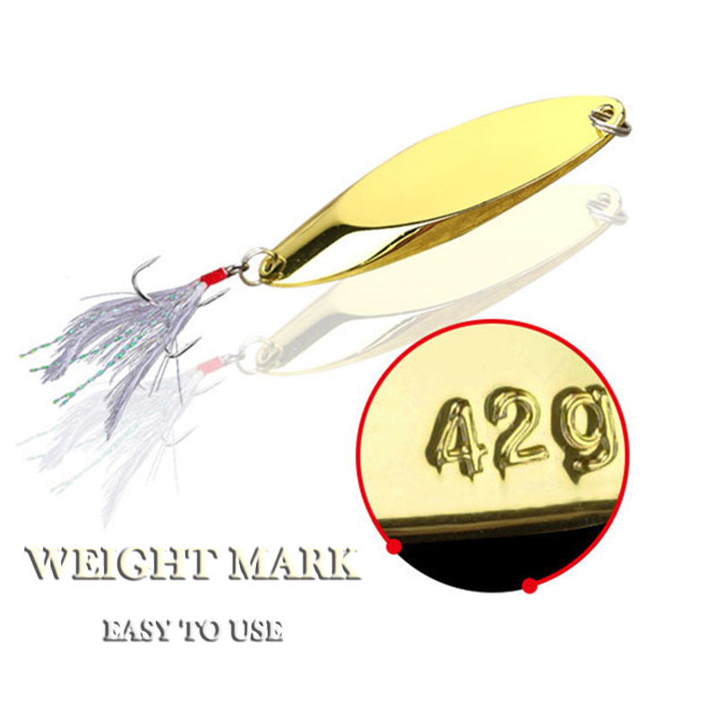 1pc 2.5g-35g Metal Spoon Lure  - Fishing Lure Spoon 评论和价格
