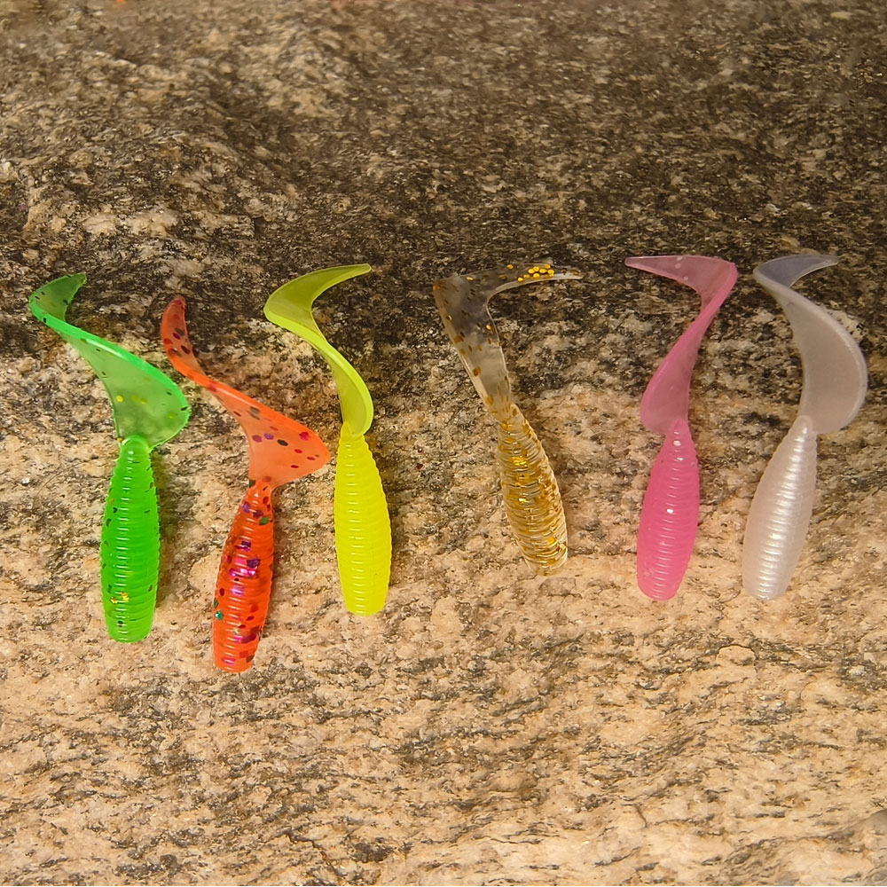 50Pcs Curved Tail Soft Lure 3. - Fishing Lure Swimbait 评论和价格