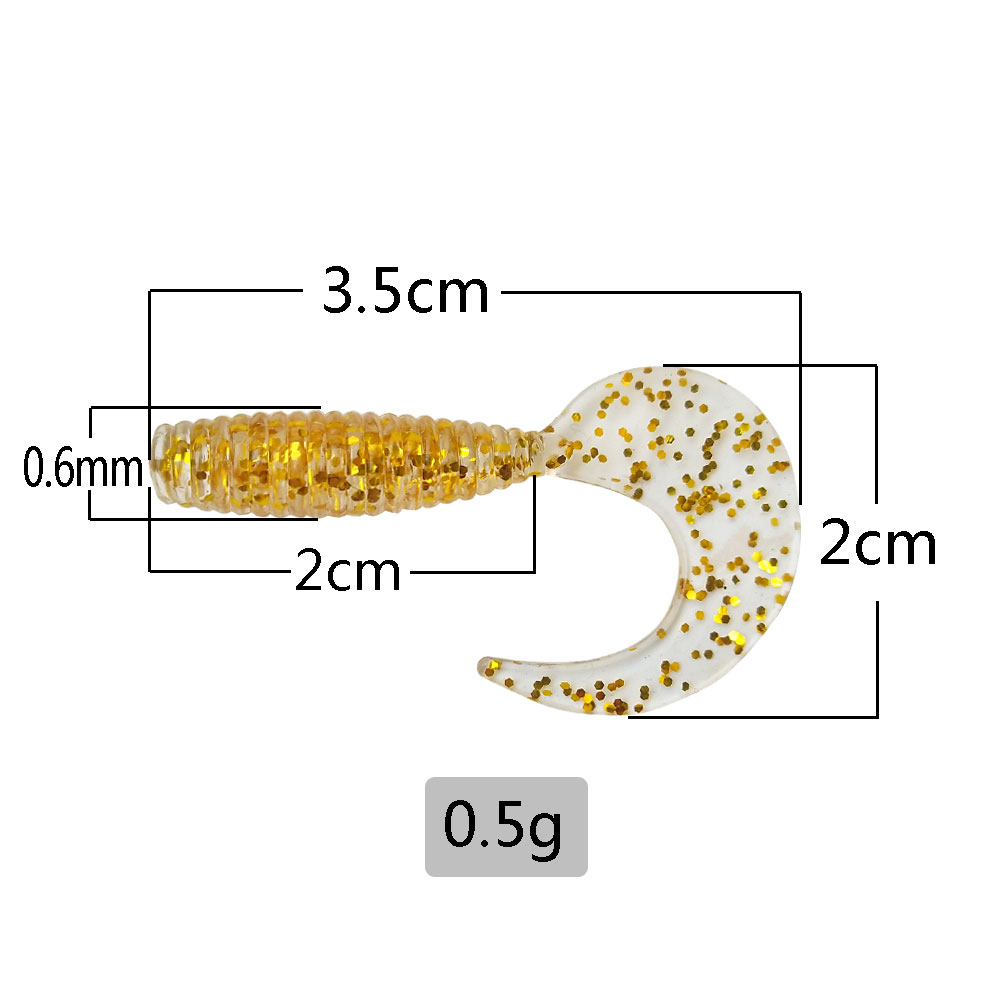 50Pcs Curved Tail Soft Lure 3. - Fishing Lure Swimbait 评论和价格