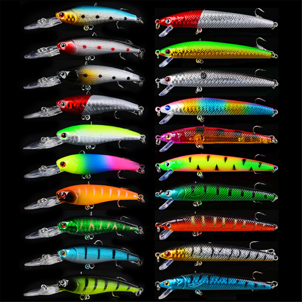 20pcs/lot Minnow Fishing Lures - Fishing Lure Crankbait 评论和价格