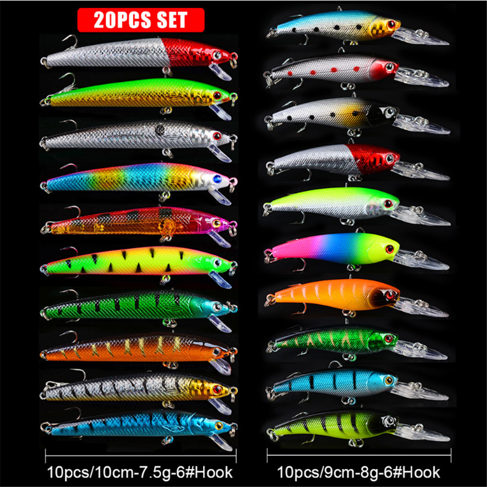 20pcs/lot Minnow Fishing Lures - Fishing Lure Crankbait 评论和价格