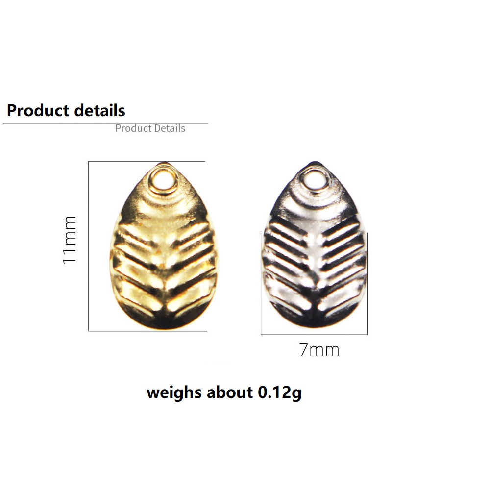 50Pcs/lot DIY Fishing Spinner  - Fishing Lure Accessories 评论和价格