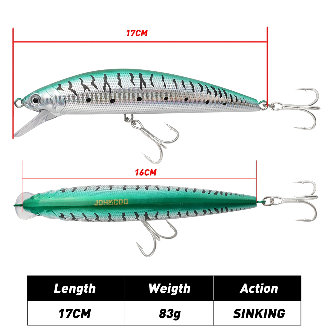 Heavy Sinking Big Minnow 17cm  - Fishing Lure Swimbait 评论和价格