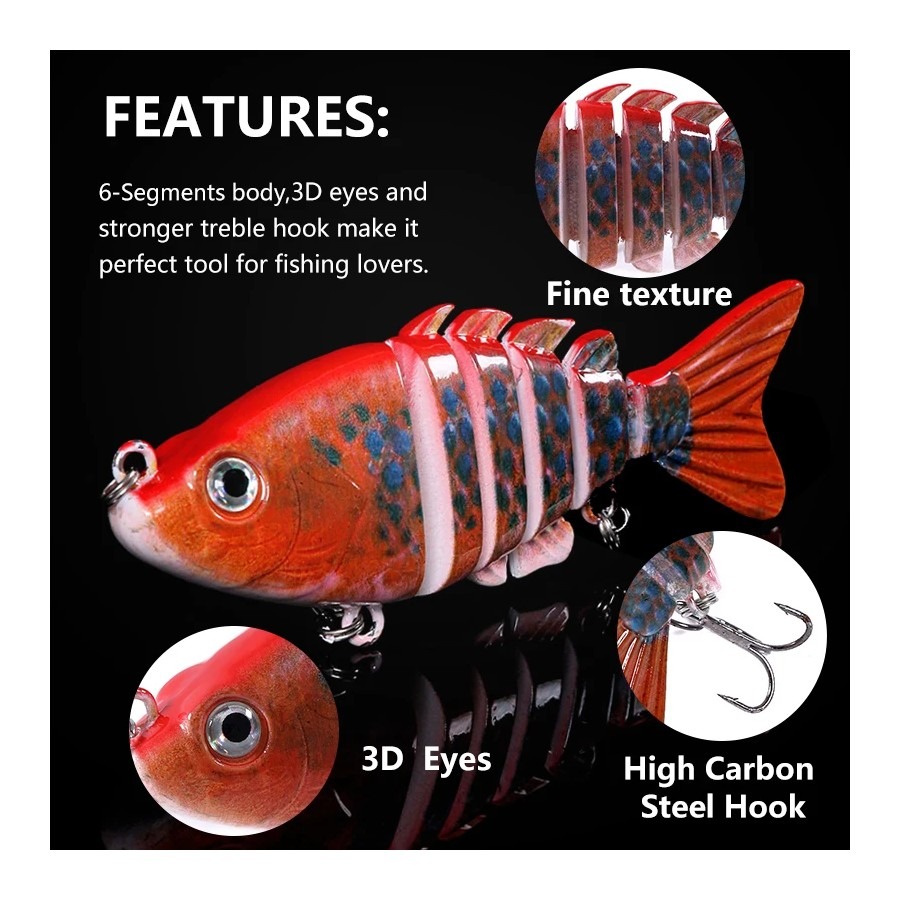 1PCS 8cm 13g Lifelike Fishing  - Fishing Lure Crankbait 评论和价格