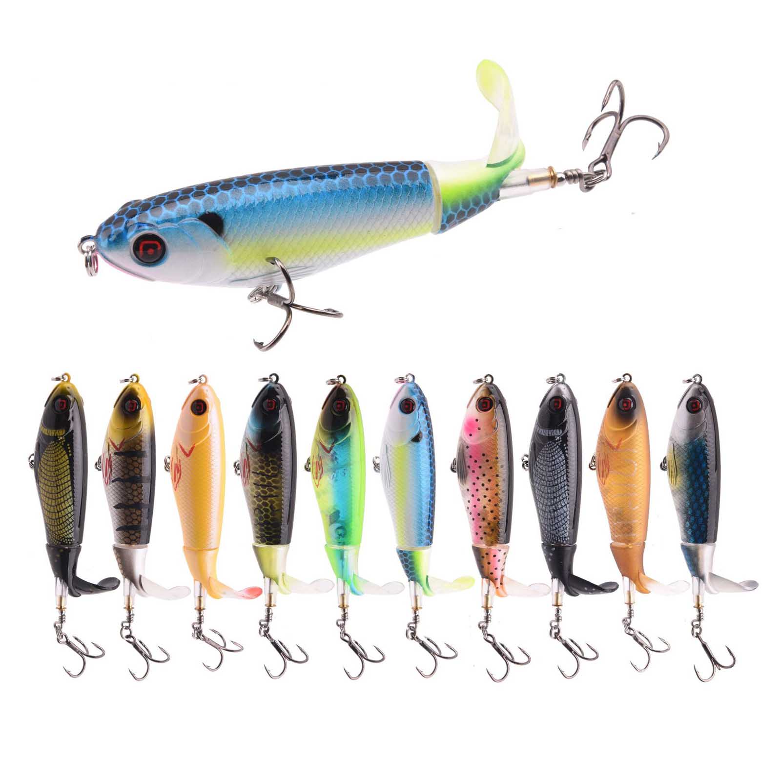 10.5cm/17g Propeller Tractor T - Fishing Lure Swimbait 评论和价格