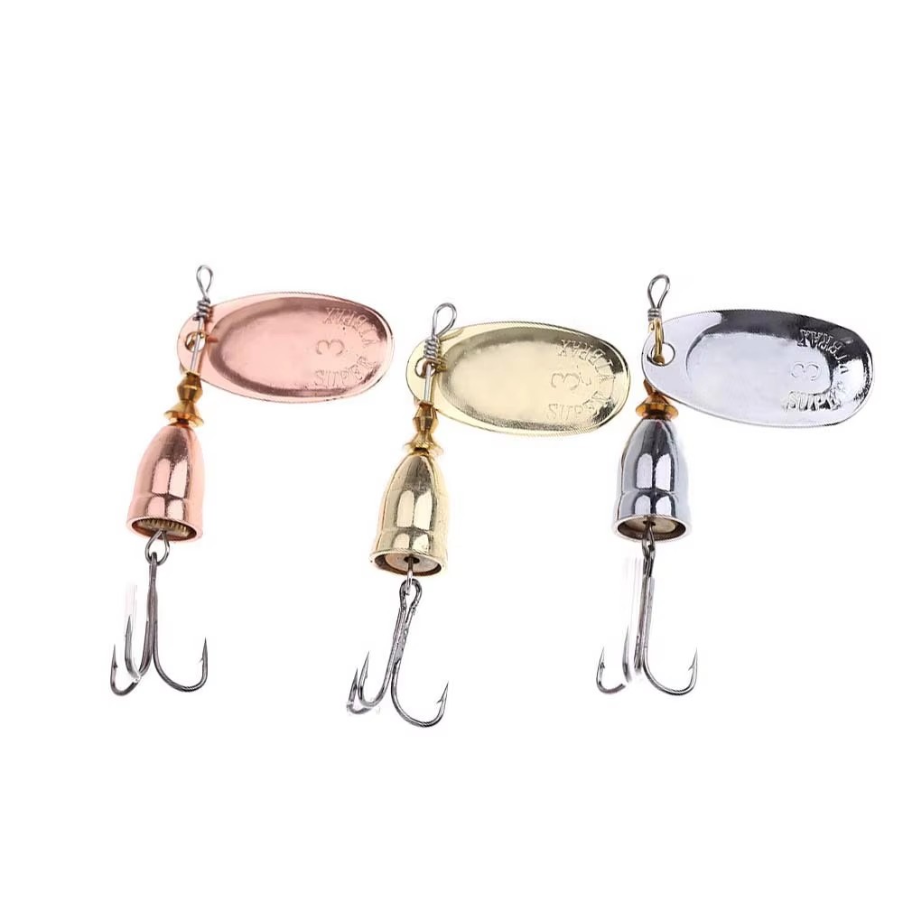 1pc Spinner Metal Lure Brass H - Fishing Lure Spoon 评论和价格