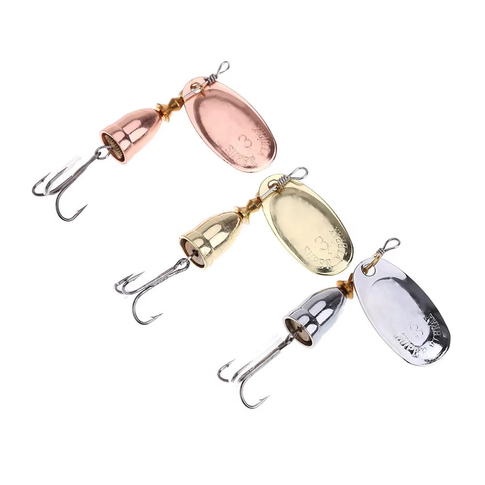 1pc Spinner Metal Lure Brass H - Fishing Lure Spoon 评论和价格