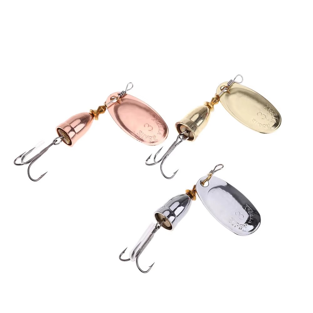 1pc Spinner Metal Lure Brass H - Fishing Lure Spoon 评论和价格