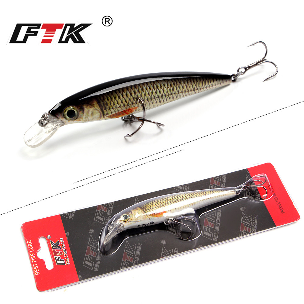 FTK 1pc Minnow Fishing Lure La - Fishing Lure Crankbait 评论和价格