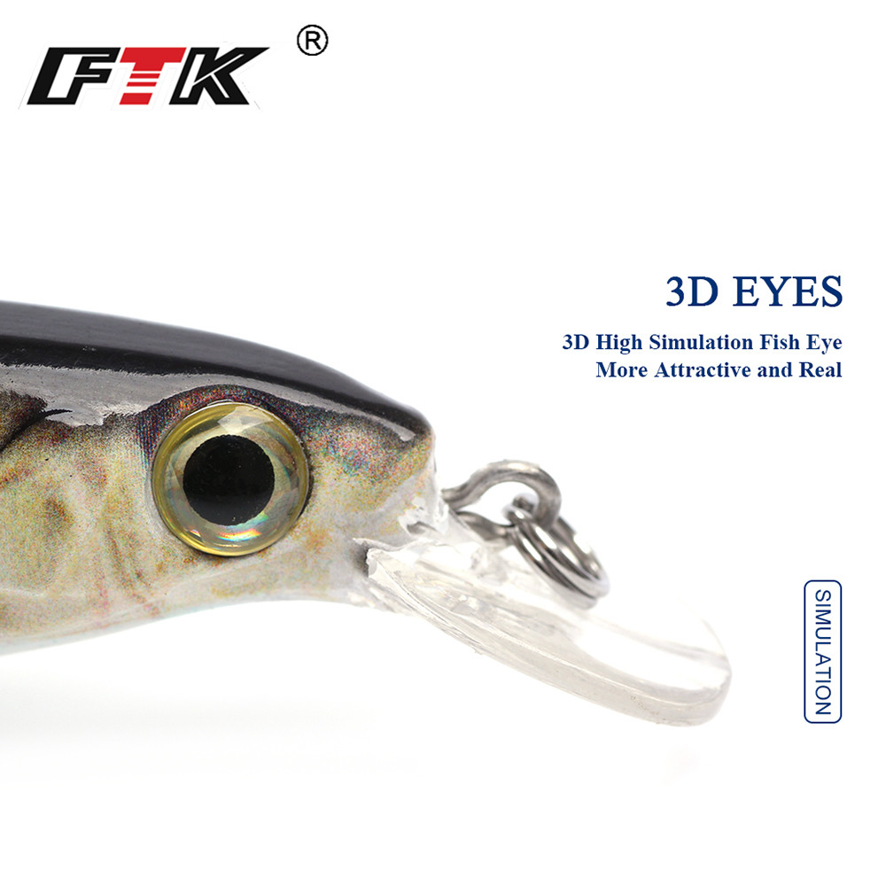 FTK 1pc Minnow Fishing Lure La - Fishing Lure Crankbait 评论和价格