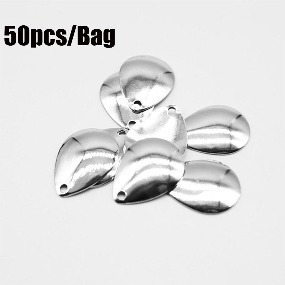 50pcs Rotate Sequin Smooth Nic - Fishing Lure Spoon 评论和价格