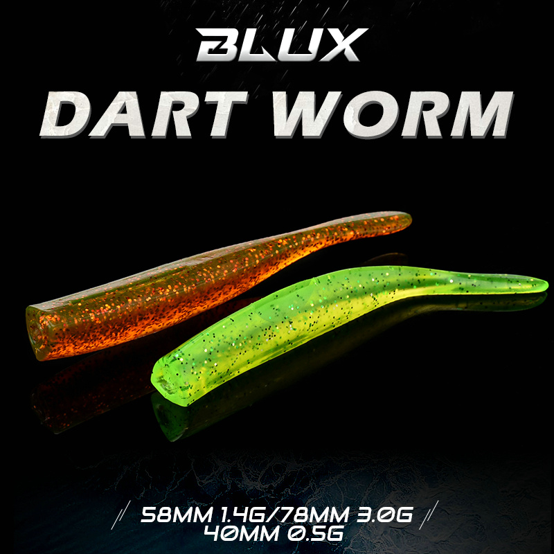 BLUX New Dart Worm Soft Bait 5 - Fishing Lure Spoon 评论和价格