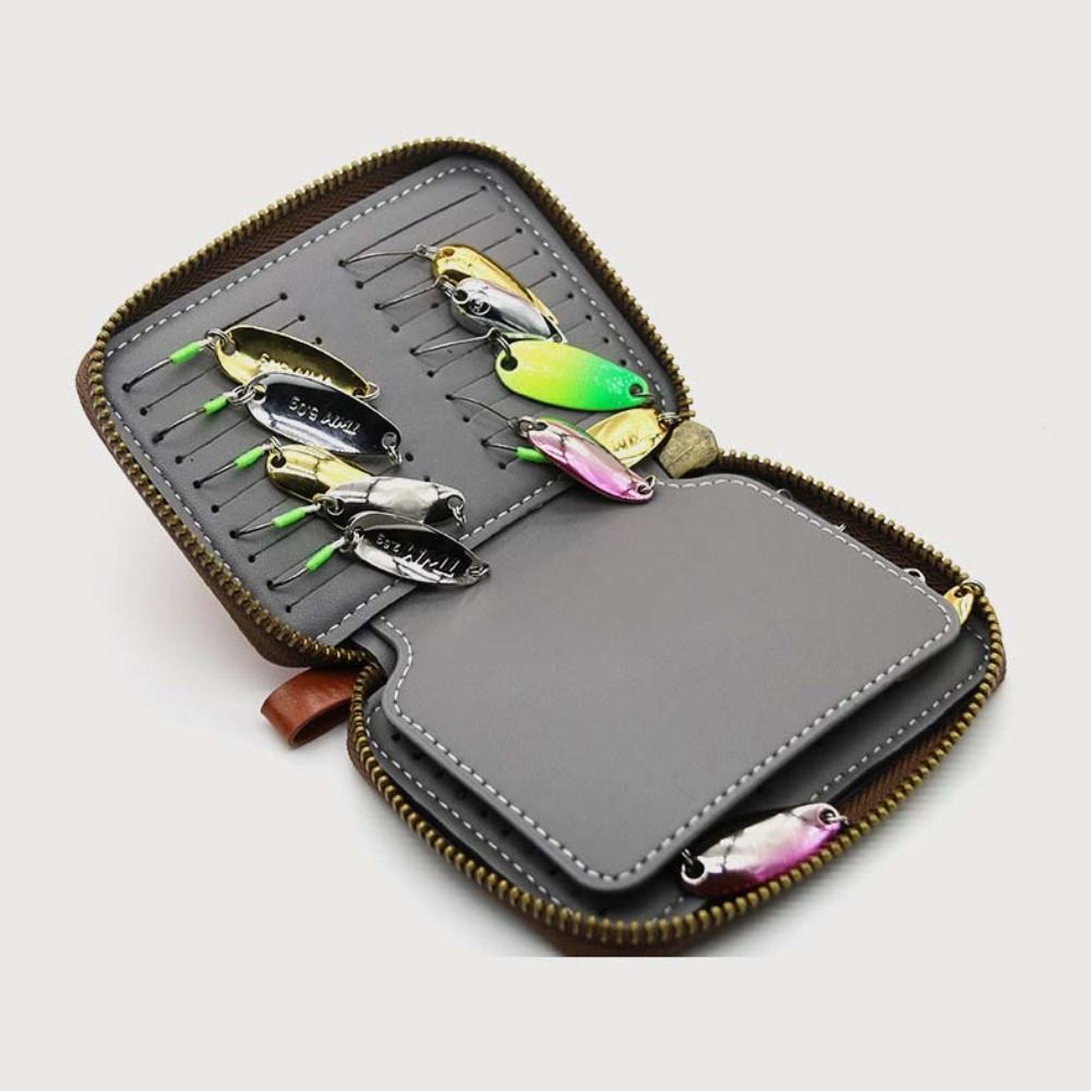 PU Leather Lure Wallet Bag Car - Fishing Lure Spinnerbait 评论和价格