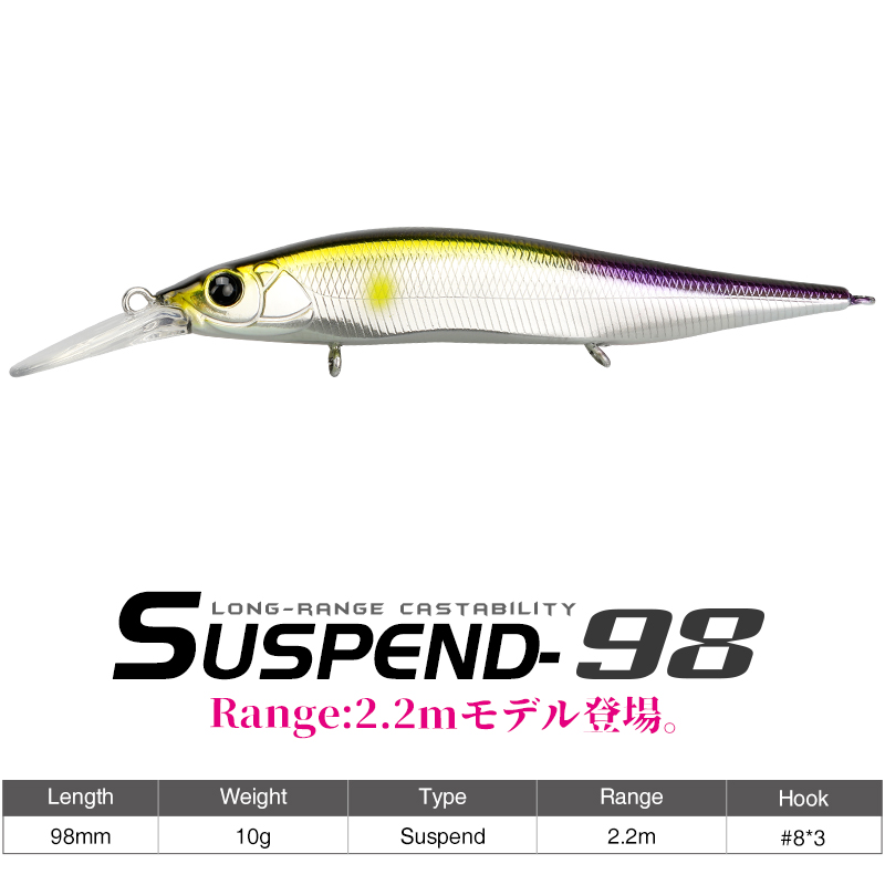 TSURINOYA  Suspending Minnow J - Fishing Lure Spinnerbait 评论和价格