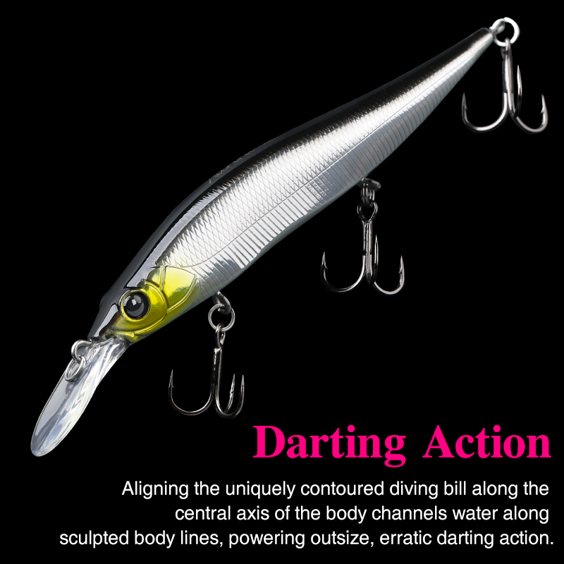 TSURINOYA  Suspending Minnow J - Fishing Lure Spinnerbait 评论和价格