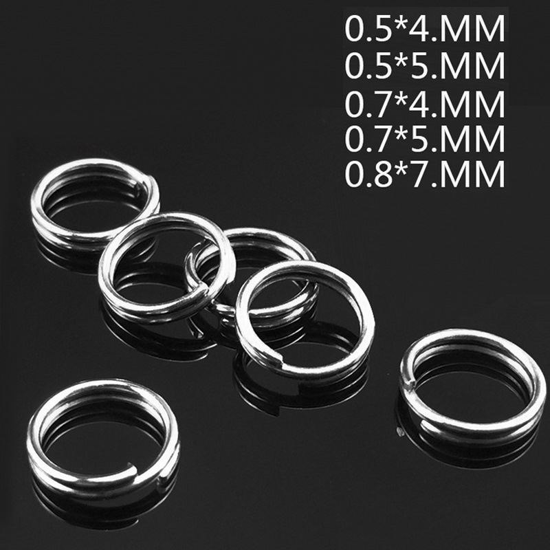 100pcs/lot Fishing Split Rings - Fishing Lure Accessories 评论和价格