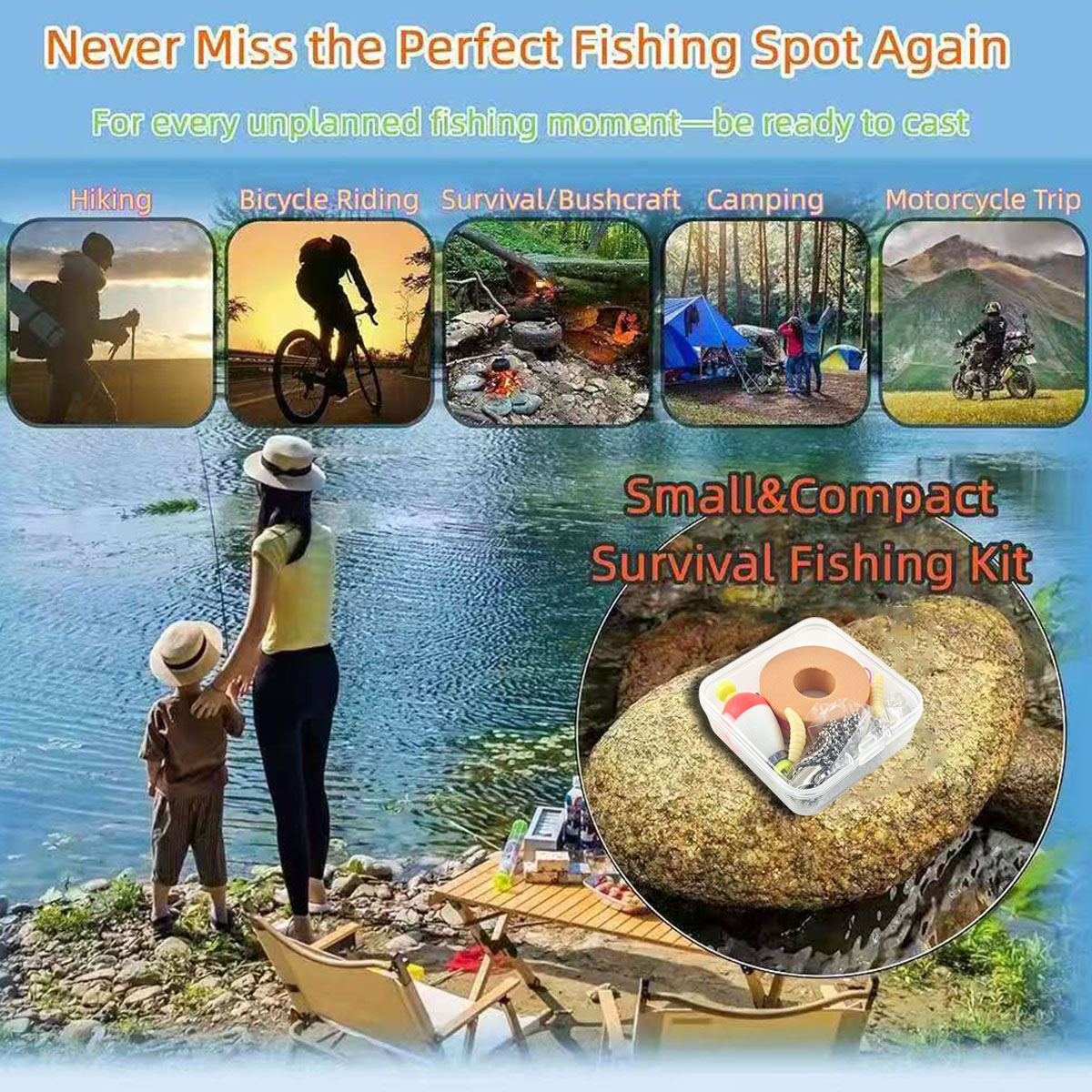 Portable Emergency Fishing Gea - Fishing Lure Making Kit 评论和价格